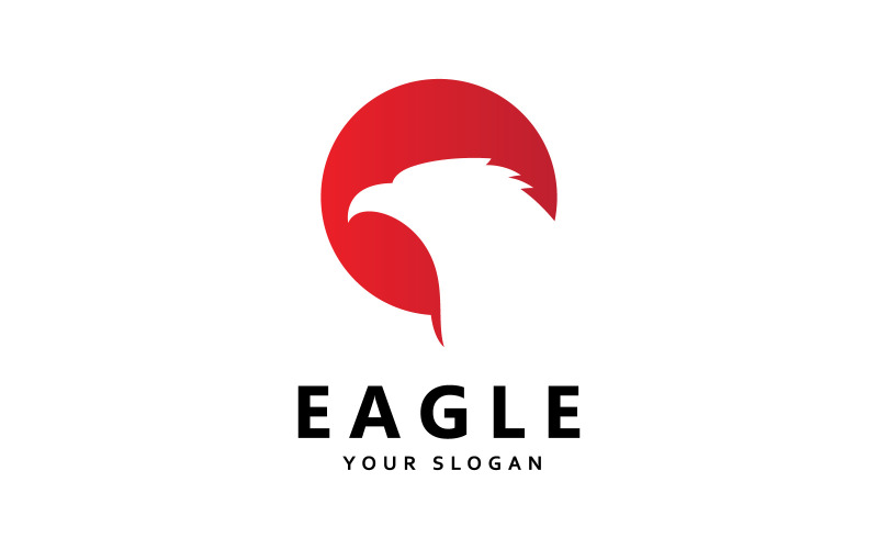 Значок вектора логотипа Eagle Bird V1