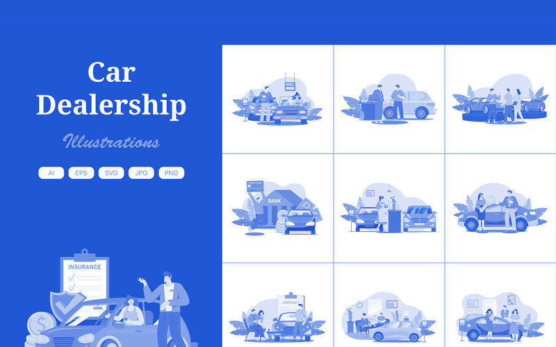 Ilustracje dealera samochodowego M550_ 2