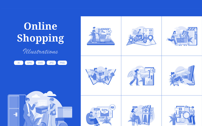 M535_ Online winkelen illustratiepakket 3