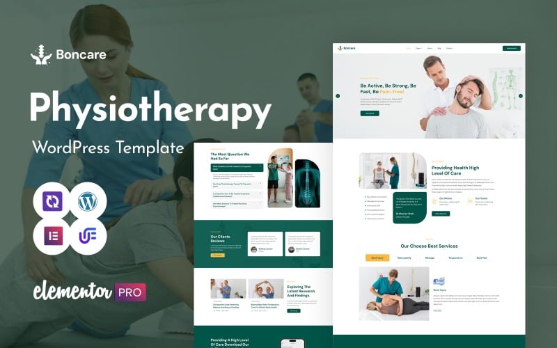 Boncare - Tema de WordPress para fisioterapia y fisioterapia
