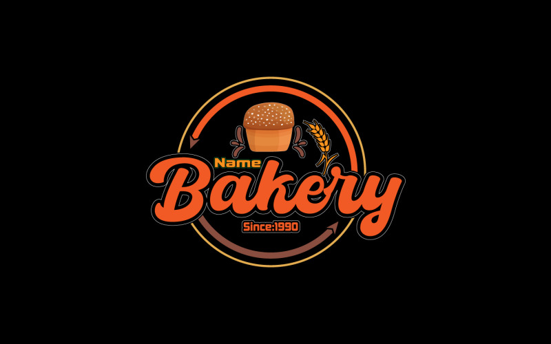 Modello logo panetteria-Logo negozio panetteria-Logo panetteria moderna...8