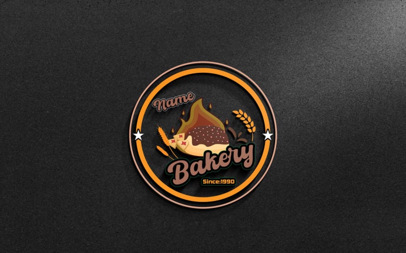 Modelo de logotipo de padaria - Logotipo de loja de padaria - Logotipo de padaria moderno...10