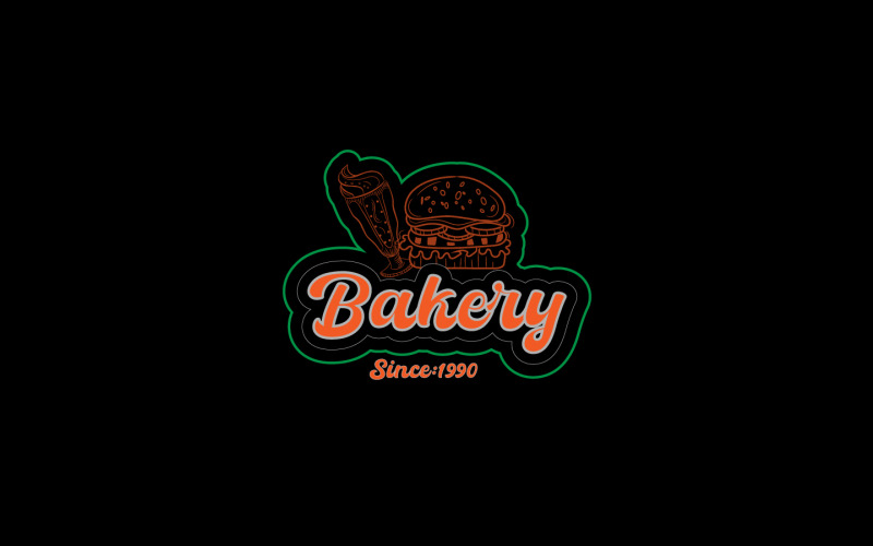 Modelo de logotipo de padaria - Logotipo de loja de padaria - Logotipo de padaria moderno...14