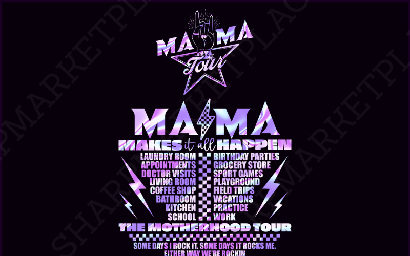 Motherhood PNG Some Days I Rock It, Funny Mama Skeleton, Mom PNG Sublimation, Mother's Day Lighting