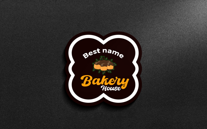 Pékség logósablon-pékségbolt logója-modern pékség logó...26