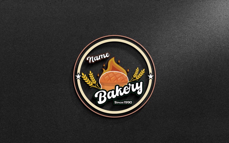 Шаблон логотипу пекарні — Логотип пекарні — логотип сучасної пекарні...16