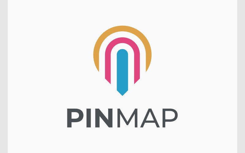 Расположение PIN-кода на карте GPS-логотип