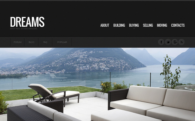 Real Estate Moto CMS HTML Template 59155