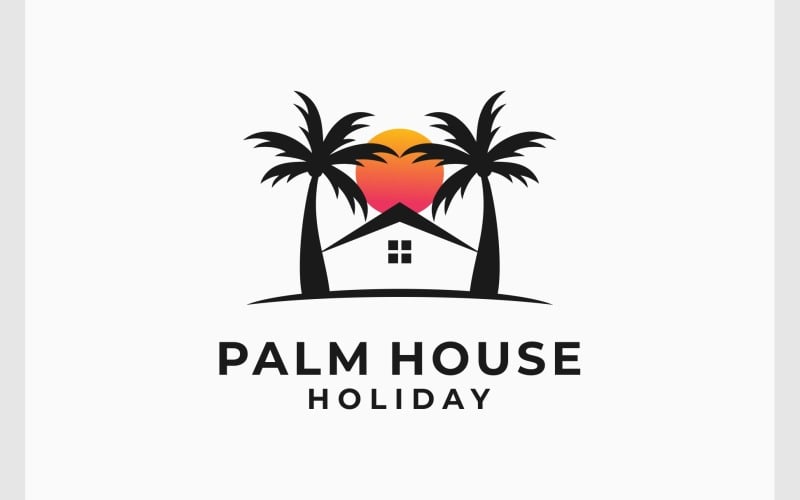 Home Resort Palm House Logotipo de férias