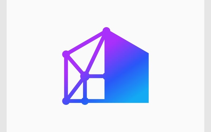 Logotipo De Tecnología De Conexión A Casa