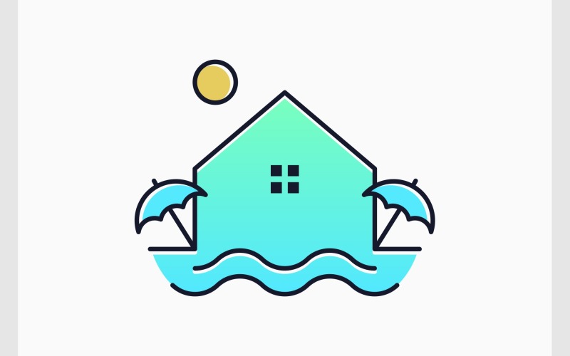 Yüzme Havuzu Resort Hat Sanatı Logosu