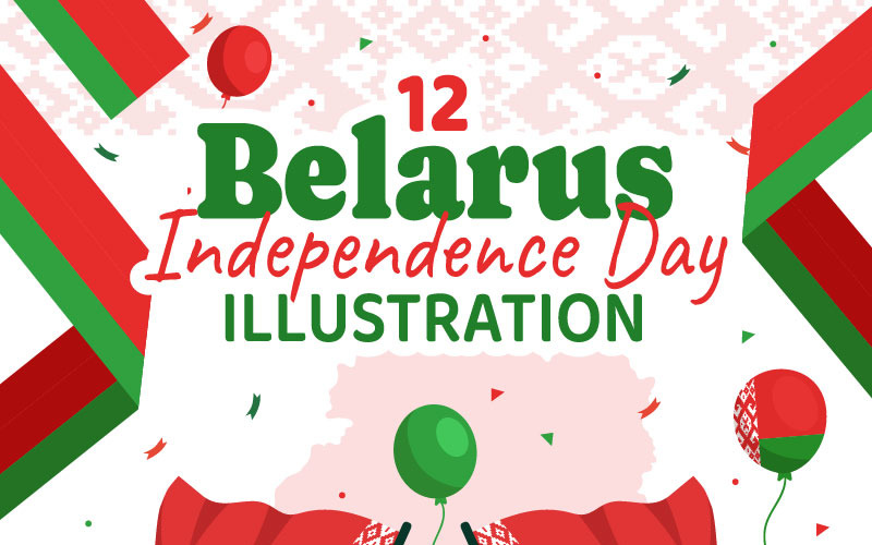 12 Ilustración del Día de la Independencia de Bielorrusia