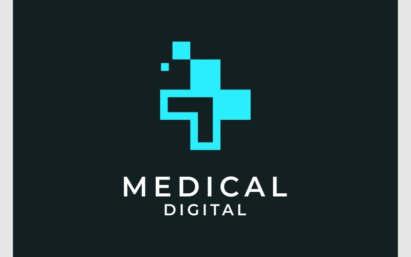 Freccia medica su logo digitale