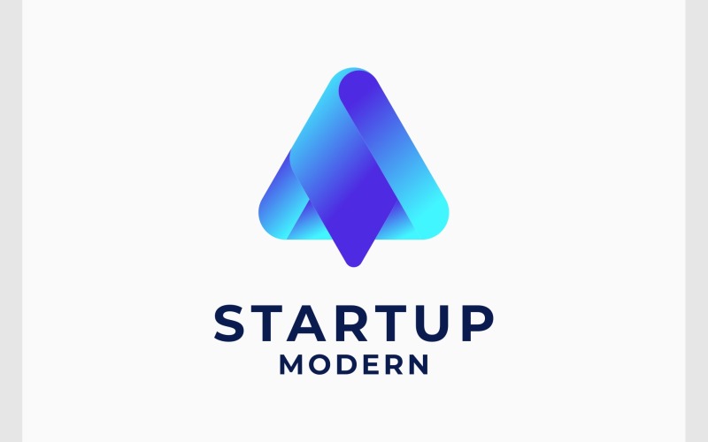 Startup modern färgglad logotyp