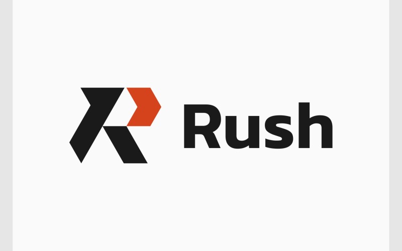 Letter R Arrow Forward Logo