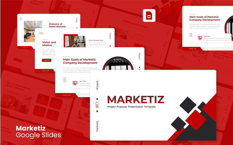 Marketiz - Projectvoorstel Google Slides-sjabloon