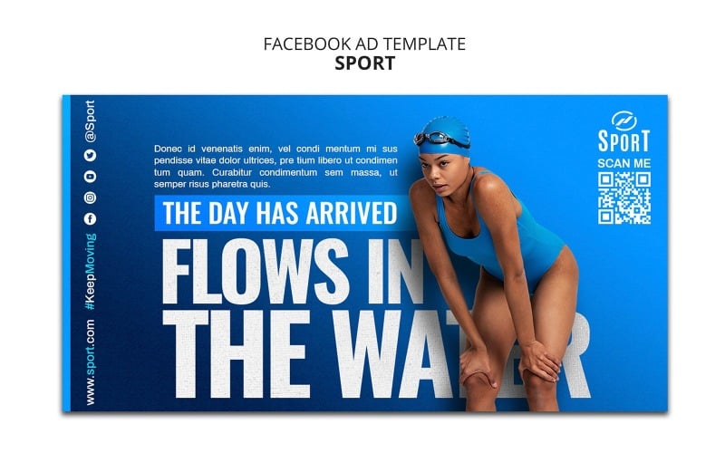 Sport sociala medier webbbannermall
