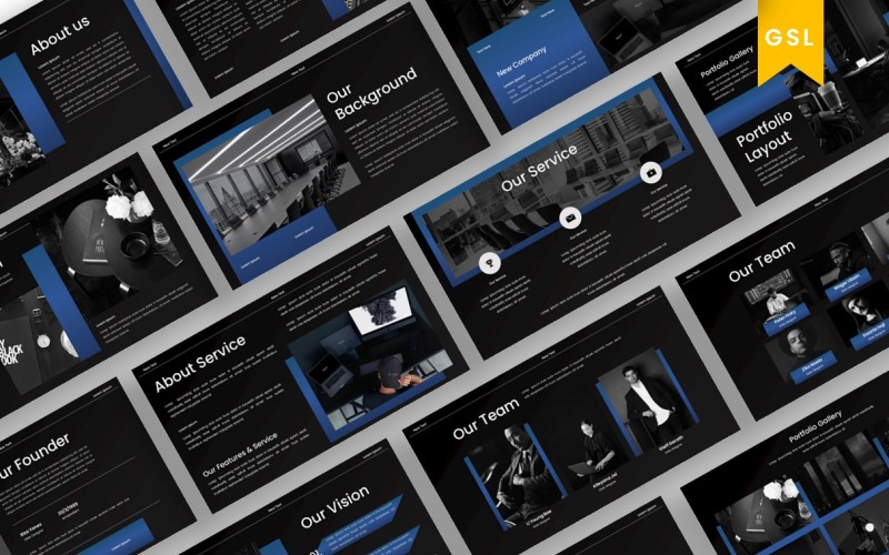 Modello aziendale agile per diapositive di Google