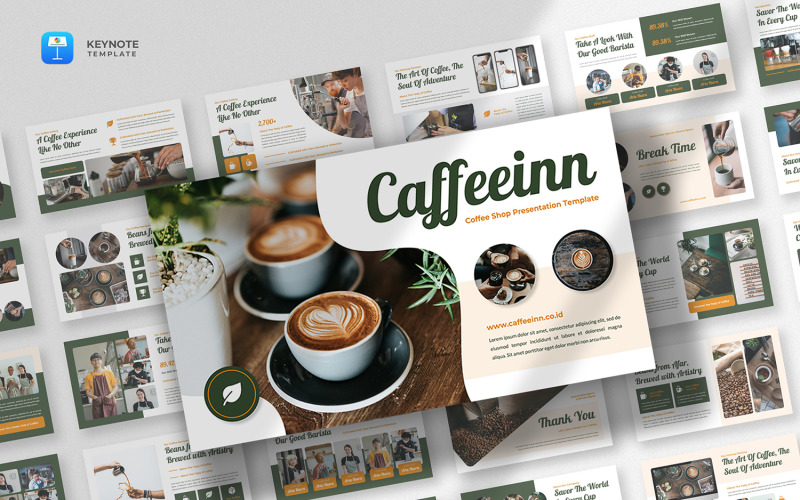 Caffeein - Kahve İşletmesi Açılış Şablonu