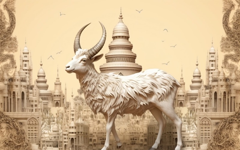 Eid ul adha design med glad get illustration 04