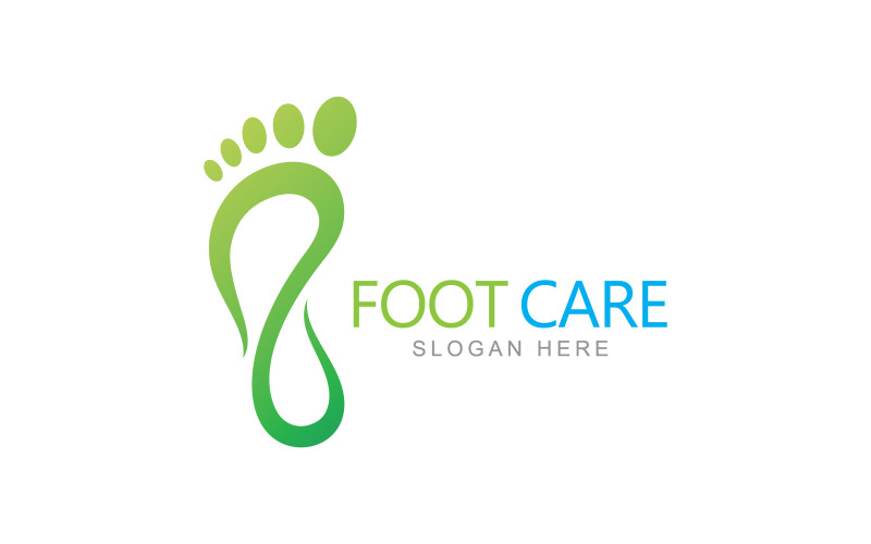 Fußpflege-Logo-Design-Vorlage V5