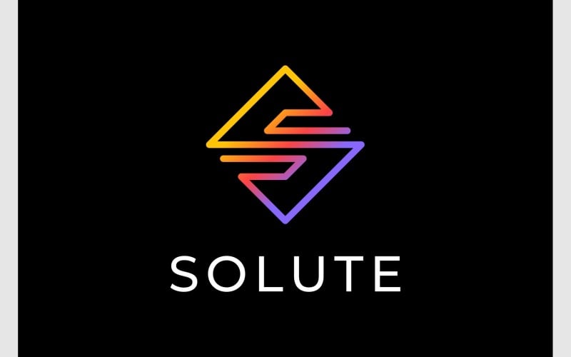 Logotipo Minimalista Cuadrado Letra S