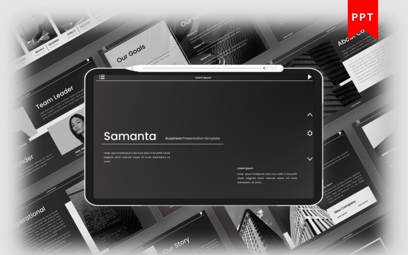 Samanta – üzleti PowerPoint sablon
