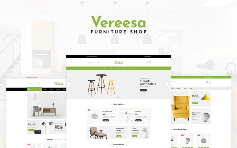 Vereesa - Tema WooCommerce para loja de móveis