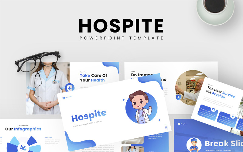 Hospite Pharmacy PowerPoint Template TemplateMonster