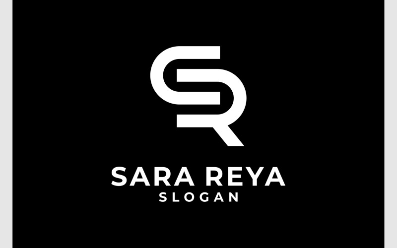 Lettera SR RS iniziali logo monogramma