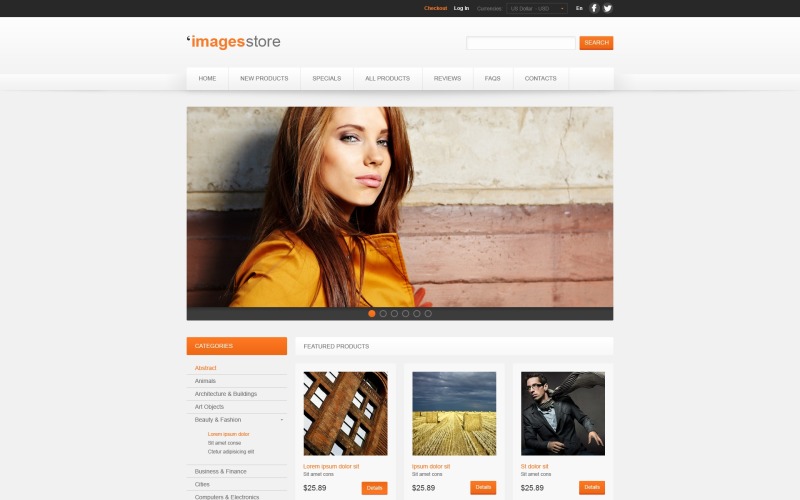 изображения для различных проектов шаблон zencart