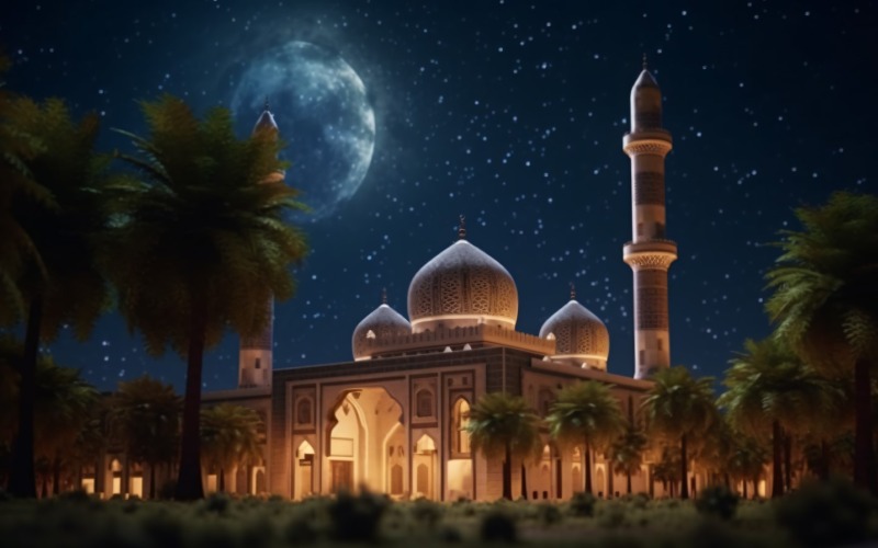 Projeto Eid ul adha com Mesquita e Palmeira 07