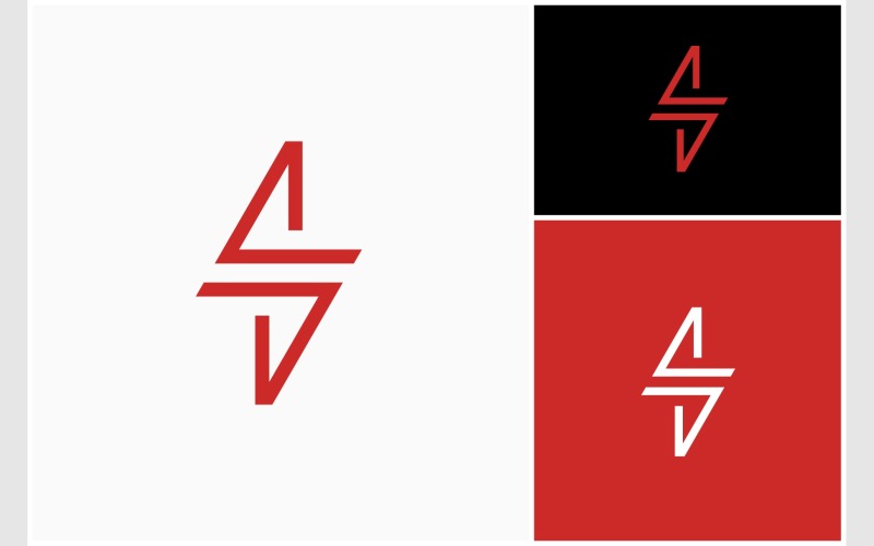 Logo semplice di potenza energetica fulminea