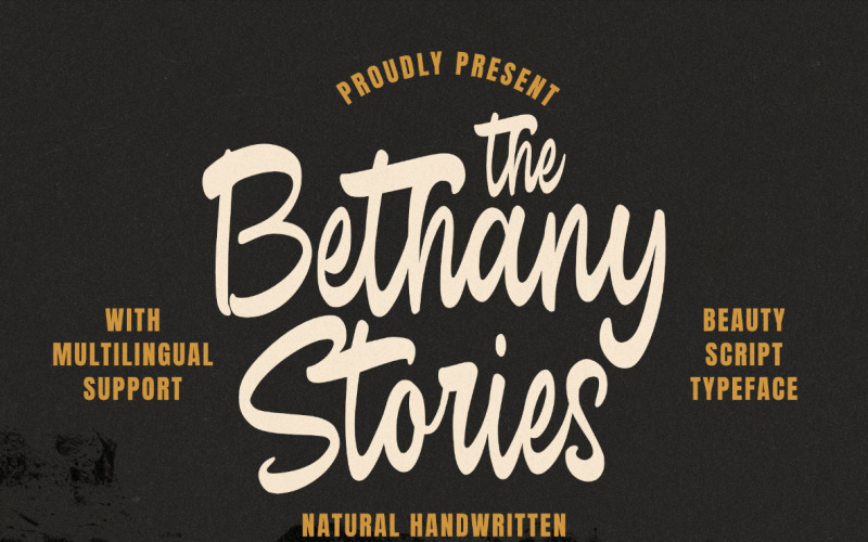 Het handgeschreven script van Bethany Stories