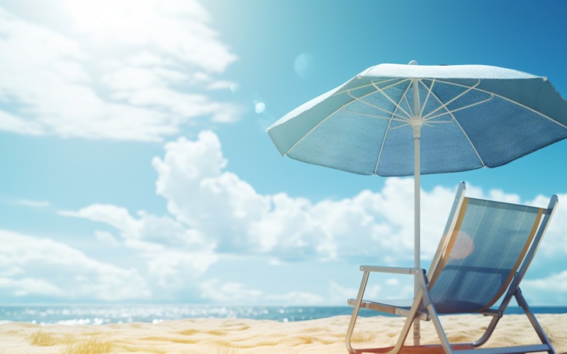 Lato plażowe Outdoor Krzesło plażowe z parasolem 075
