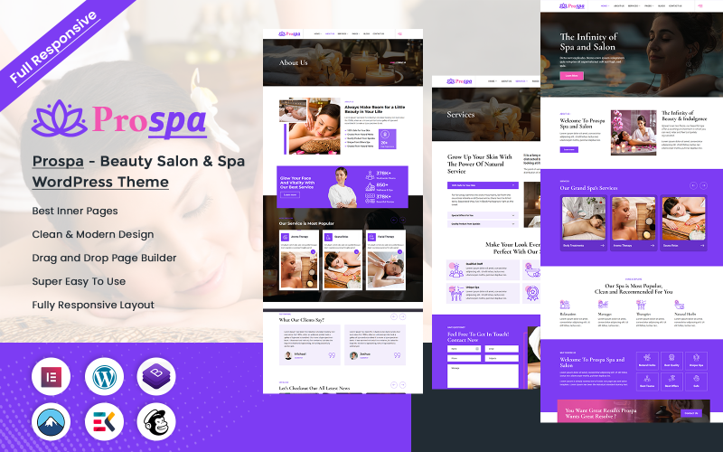 Prospa – Schönheitssalon & Spa WordPress-Theme