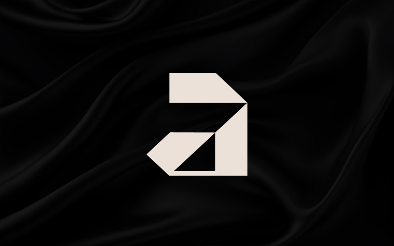Letter een modern logo ontwerpsjabloon