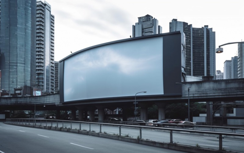 Makieta reklamy na przydrożnym billboardzie 61