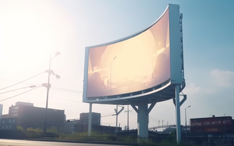 Makieta reklamy na przydrożnym billboardzie 97