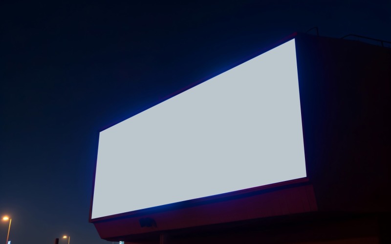 Silniční billboardová reklama Mockup 89