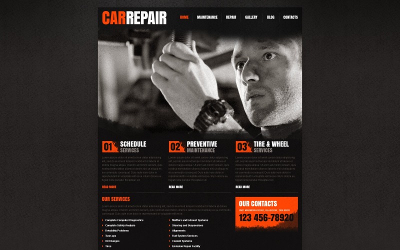 Car Repair Responsive Joomla Template