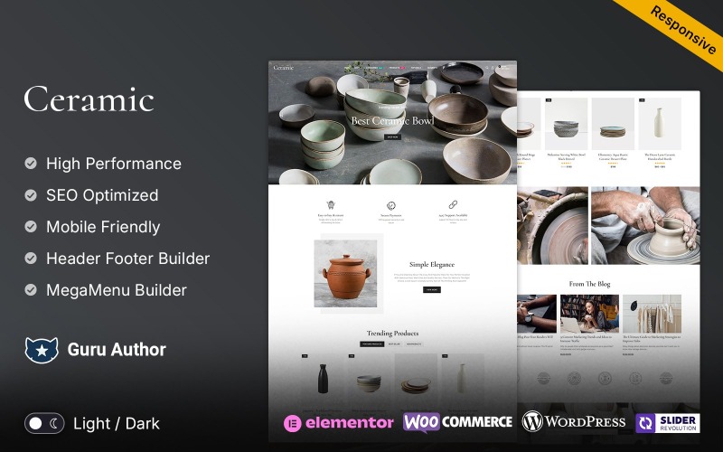 Keramika – víceúčelové responzivní téma WooCommerce – keramika, keramika a umělecká řemesla