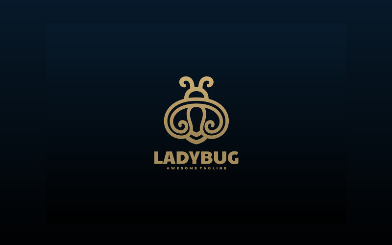 Ladybug Line Art-logotypmall 1