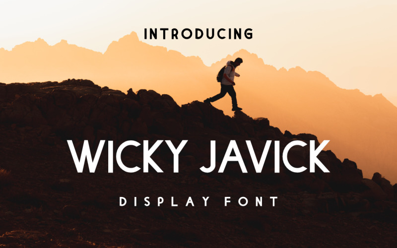 Wicky javick sans serif teckensnittsfamilj