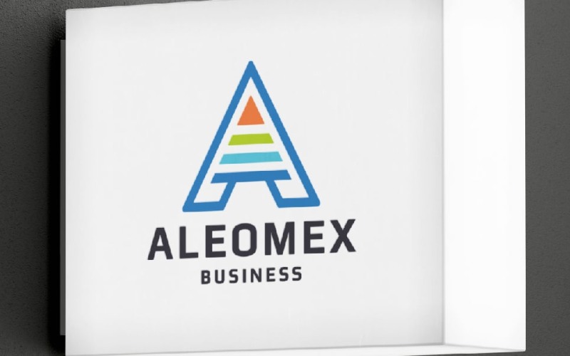 Aleomex A harfi profesyonel logosu