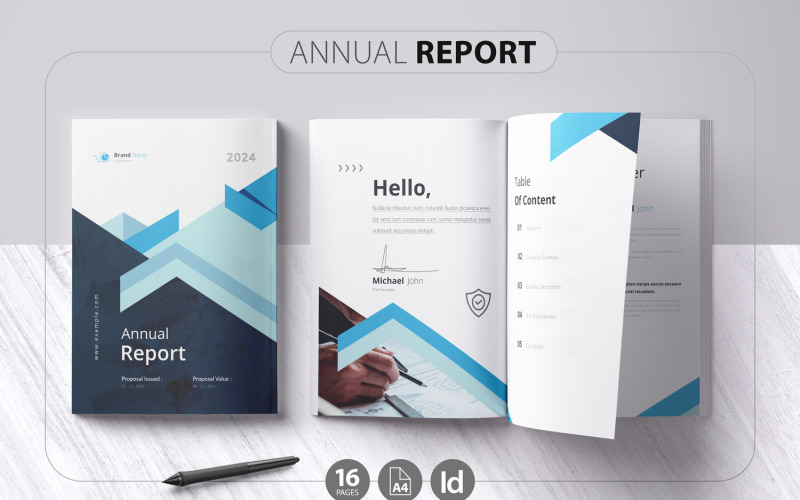 Annual Report - Customizable Design Template