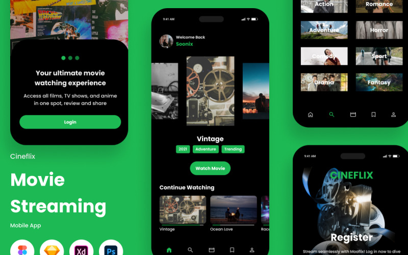 Cineflix – Mobile App zum Streamen von Filmen V2