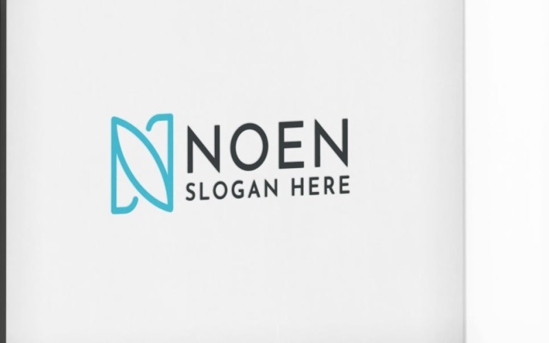 Någon bokstaven N professionell logotyp