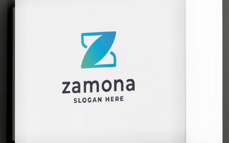 Zamona 字母 Z 专业徽标