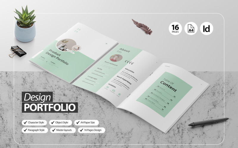 Produktdesign-Portfolio-Vorlage